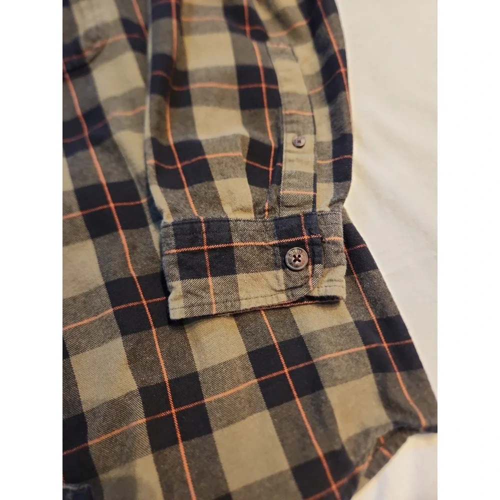 Deluth‎ Trading Co MagnaReady Flannel Shirt Mens XL Olive Plaid Magnetic Closure